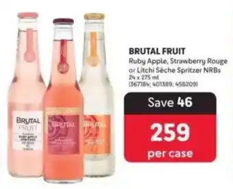 Makro BRUTAL FRUIT Ruby Apple, Strawberry Rouge or Litchi Seche Spritzer NRBs offer