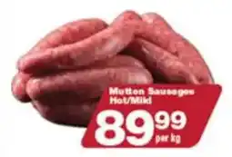 Check Star Mutton Sausages Hot/Mild offer