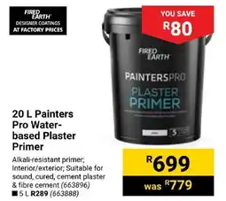 Builders Express FIRED EARTH Painters Pro Water-based Plaster Primer offer