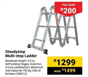 Builders Express Steadystep Multi-step Ladder offer