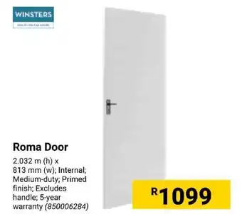 Builders Express WINSTERS Roma Door offer