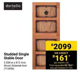 Builders Express Dortello Studded Single Stable Door offer