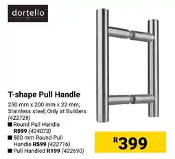 Builders Express Dortello T-shape Pull Handle offer