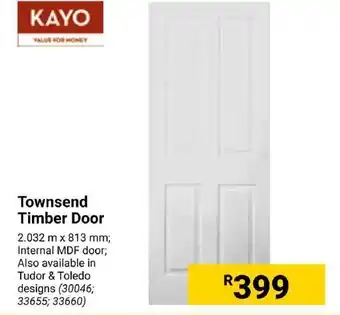 Builders Express KAYO Townsend Timber Door offer