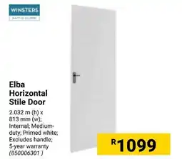 Builders Express WINSTERS Elba Horizontal Stile Door offer