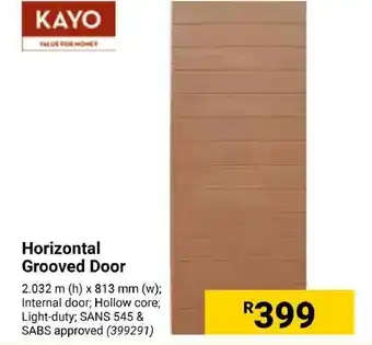 Builders Express KAYO Horizontal Grooved Door offer