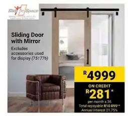 Builders Express Sliding Door with Mirror offer