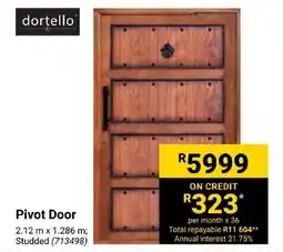 Builders Express Dortello Pivot Door offer