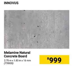 Builders Express INNOVUS Melamine Natural Concrete Board offer