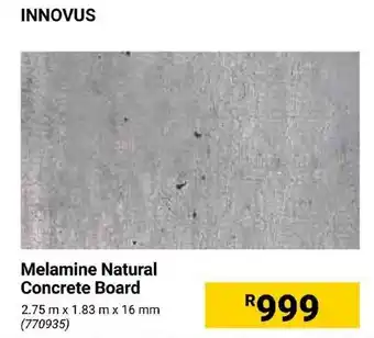 Builders Express INNOVUS Melamine Natural Concrete Board offer