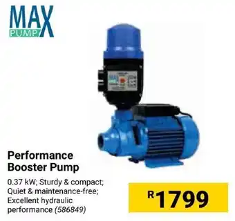 Builders Express Performance Booster Pump offer