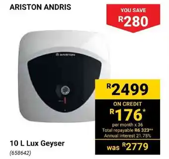 Builders Express ARISTON ANDRIS Lux Geyser offer