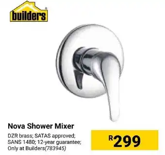 Builders Express Nova Shower Mixer offer