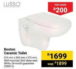 Builders Express LUSSO Boston Ceramic Toilet offer