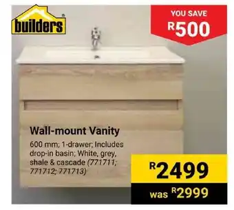 Builders Express Wall-mount Vanity offer