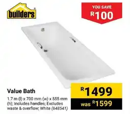 Builders Express Value Bath offer