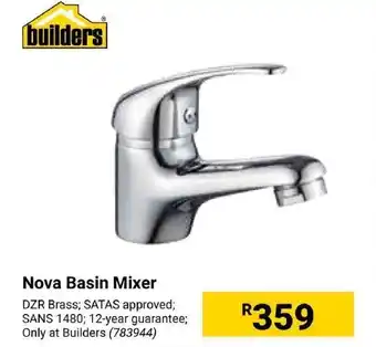 Builders Express Nova Basin Mixer offer