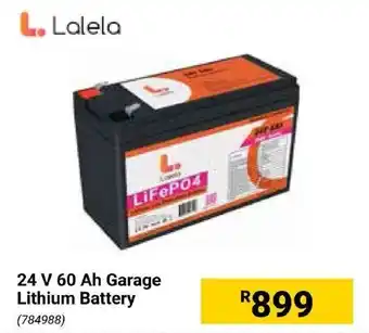 Builders Express Lalela 24 V 60 Ah Garage Lithium Battery offer