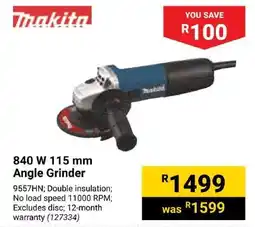 Builders Express Makita 840 W Angle Grinder offer