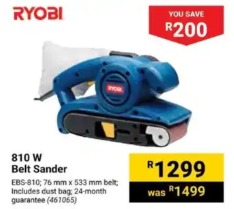 Builders Express RYOBI 810 W Belt Sander offer