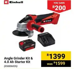 Builders Express Einhell Angle Grinder Kit & 4.0 Ah Starter Kit offer