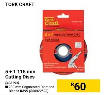 Builders Express TORK CRAFT Cutting Discs offer