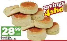 Check Save Baked Rite Scones Large offer