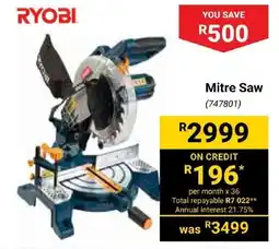 Builders Express RYOBI Mitre Saw offer