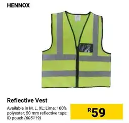 Builders Express HENNOX Reflective Vest offer