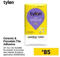 Builders Express Tylon Ceramic & Porcelain Tile Adhesive offer