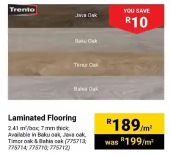 Builders Express Trento Laminated Flooring offer