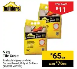 Builders Express Tile Grout offer