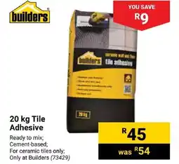 Builders Express Tile Adhesive offer