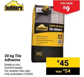 Builders Express Tile Adhesive offer