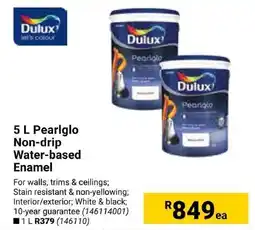 Builders Express Dulux Pearlglo Non-drip Water-based Enamel offer