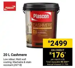 Builders Express Plascon Cashmere offer