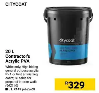 Builders Express CITYCOAT Contractor's Acrylic PVA offer