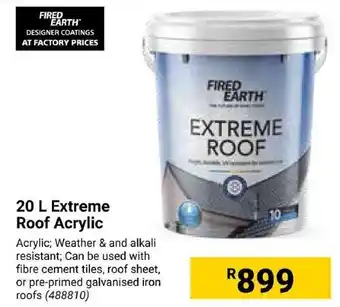 Builders Express FIRED EARTH Extreme Roof Acrylic offer