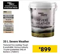 Builders Express FIRED EARTH Severe Weather offer