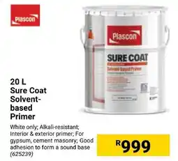 Builders Express Plascon Sure Coat Solvent-based Primer offer