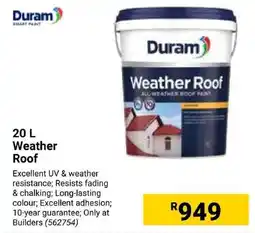 Builders Express Duram Weather Roof offer