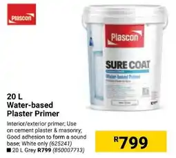 Builders Express Plascon Water-based Plaster Primer offer