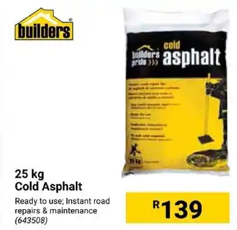 Builders Express Cold Asphalt offer