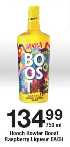 OK Liquor Hooch Howler Boost Raspberry Liqueur offer