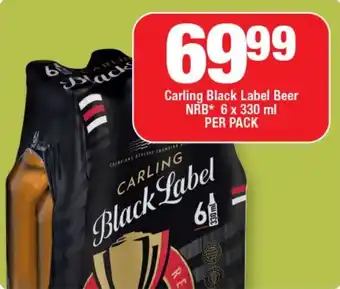 OK Liquor Carling Black Label Beer NRB offer