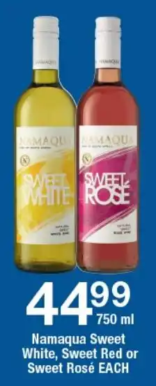 OK Liquor Namaqua Sweet White, Sweet Red or Sweet Rosé offer