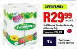 Take 'n Pay Twinsaver Roller Towels offer