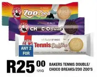 Take 'n Pay Bakers tennis double/ choco breaks/zoo zoo's offer