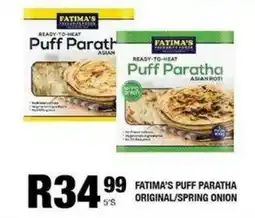 Take 'n Pay Fatima's puff paratha original/spring onion offer