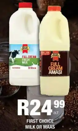 Take 'n Pay First choice milk or maas offer